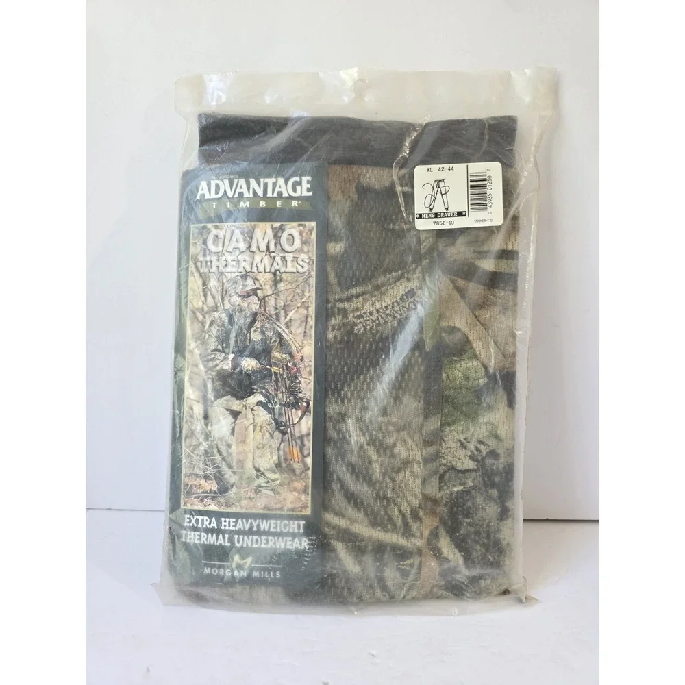 Morgan Mills Advantage Timber camo thermal pants Mens XL New extra heavyweight